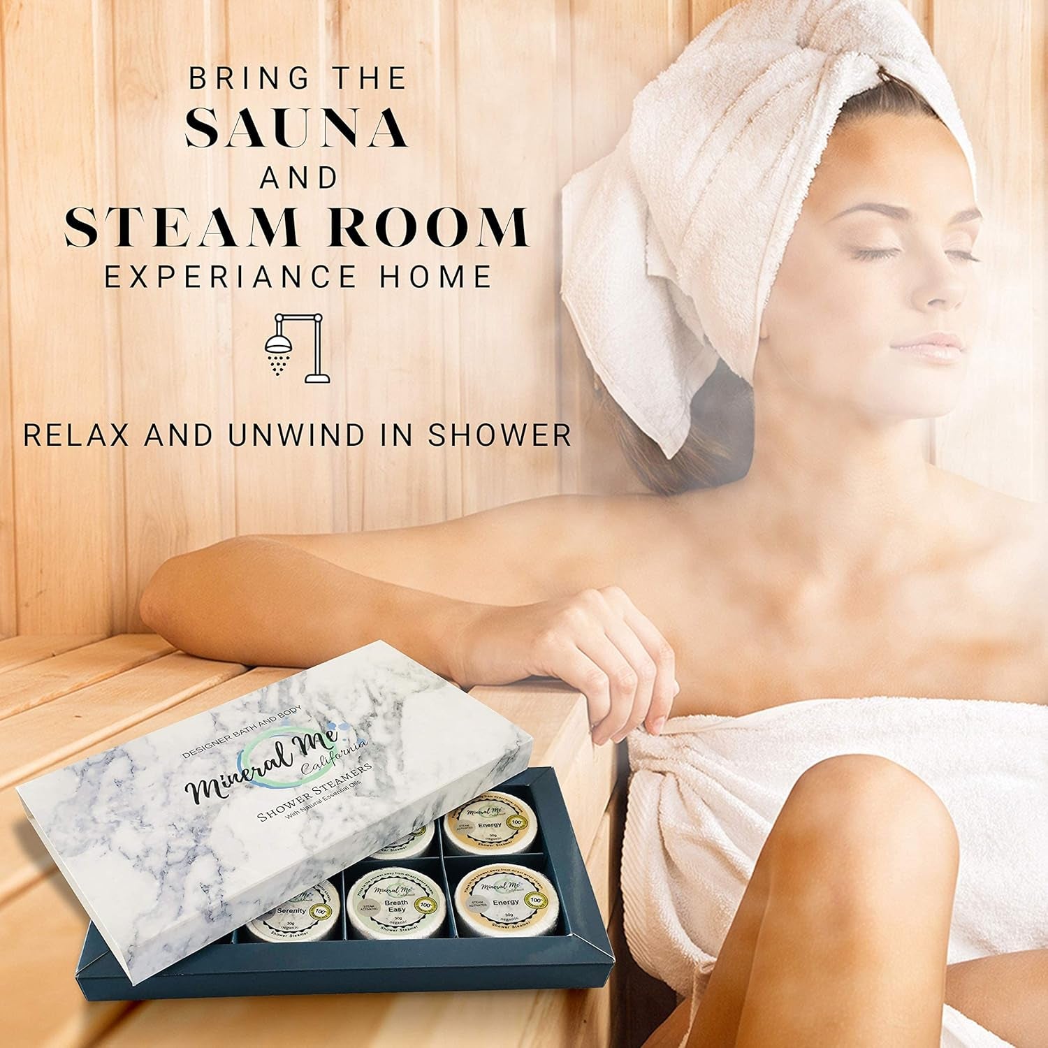 Shower Steamers Aromatherapy - Shower Bombs W/Organic Essential Oils for Vaporizing Steam Spa Relaxation, Relaxing Self Care Birthday Gifts for Men, Women, Him, Her